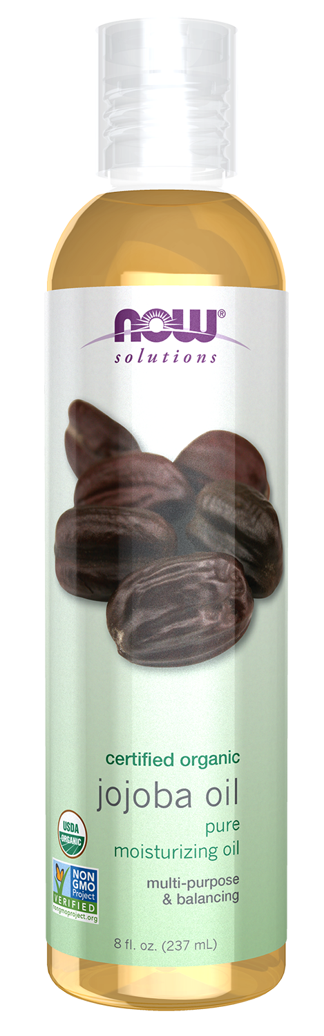 Jojoba Oil, Organic - 8 fl. oz. Bottle Front
