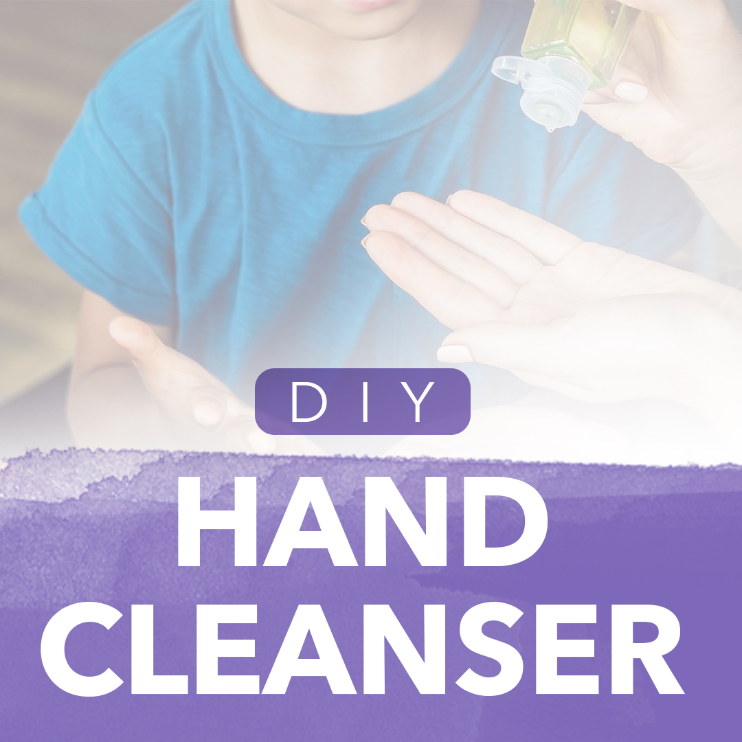 diy hand cleanser thumb
