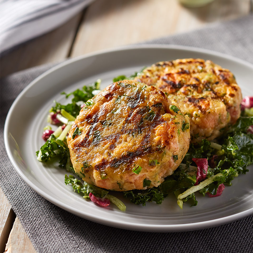 Grilled Quinoa Lime Salmon Cakes Our Recipe Now Foods