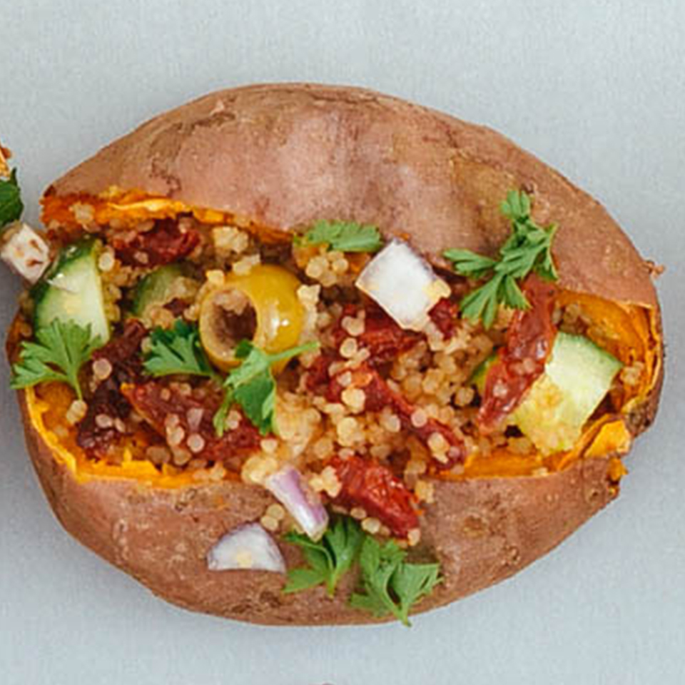 Mediterranean Quinoa Sweet Potato Recipe NOW Foods