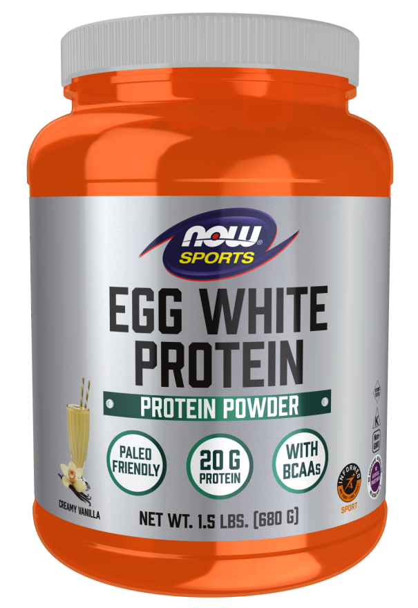 Egg White Protein Vanilla Protein Powder NOW Foods