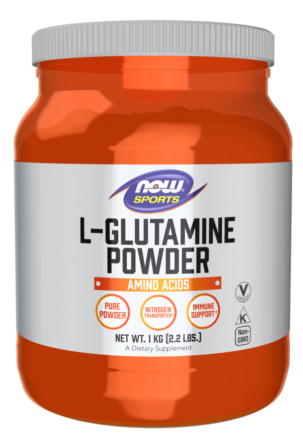 LGlutamine Powder Essential Amino Acids NOW Foods