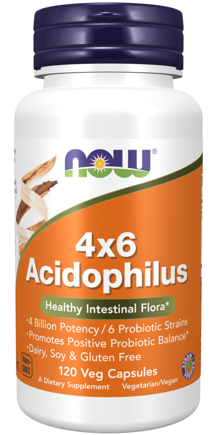 Acidophilus 4x6 - 120 Veg Capsules Bottle