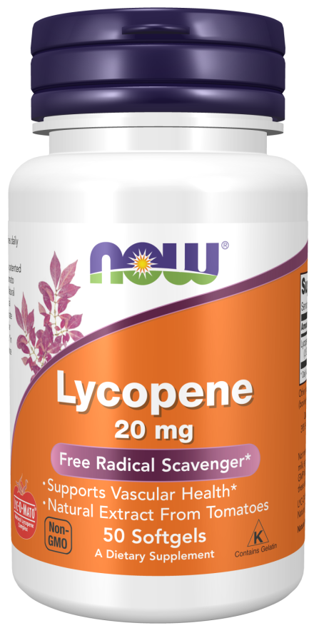 Lycopene Supplement | 20 mg Softgels | NOW Supplements