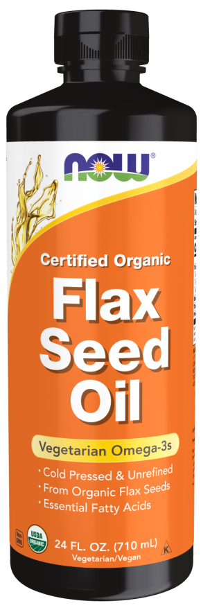 Flax Seed Oil Liquid, Organic - 24 fl. oz. Bottle