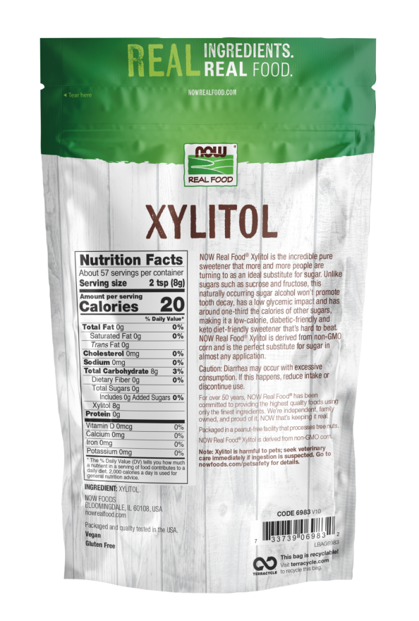 Xylitol - 1 lb. Bag Back