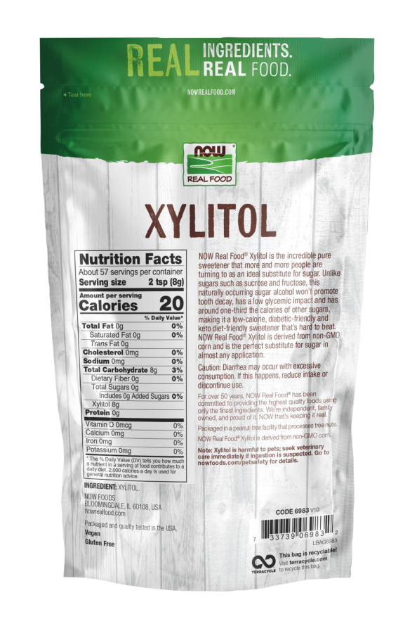 Xylitol Natural Sweetener NOW Foods