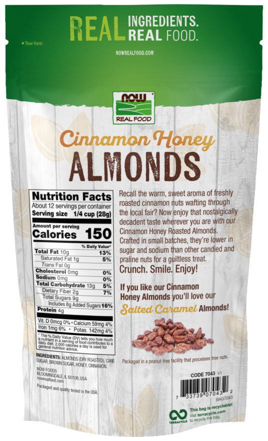 Almonds, Cinnamon Honey NOW Foods