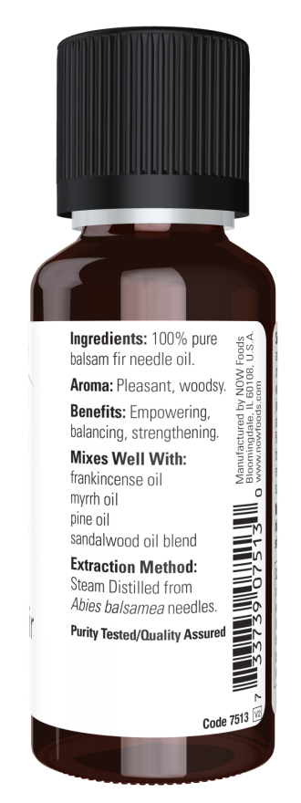 Balsam Fir Needle Oil - 1 oz. Bottle Right