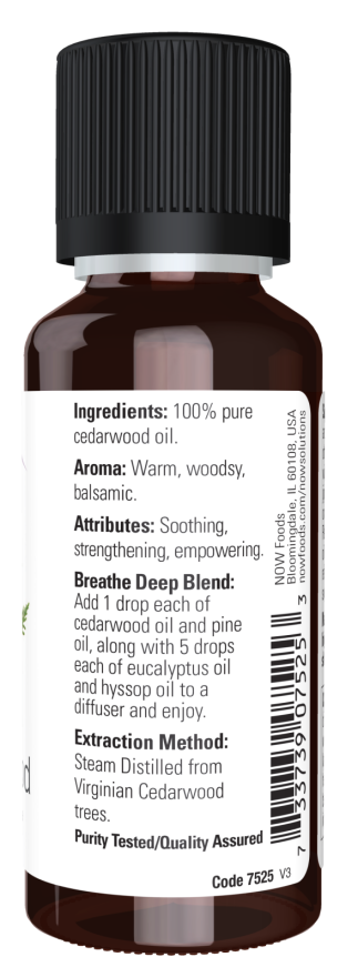 Cedarwood Oil - 1 fl. oz. Bottle Right