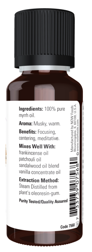 Myrrh Oil - 1 oz. Bottle Right