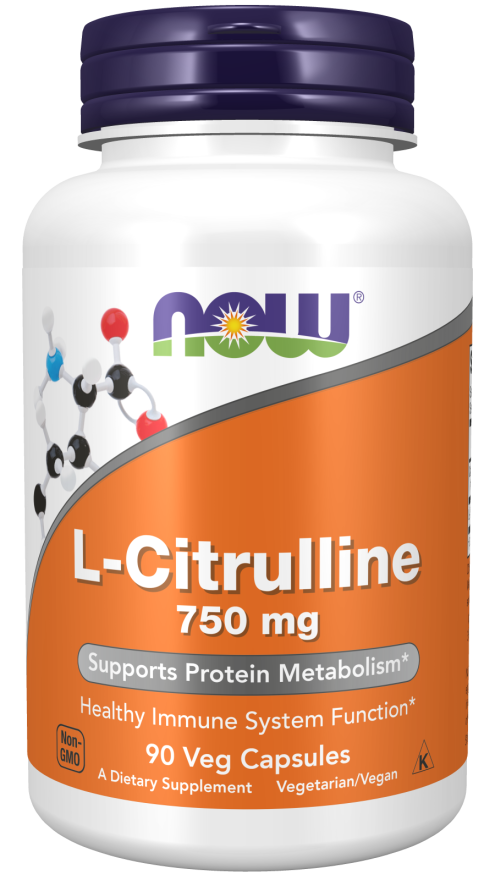 L-Citrulline 750 mg - 90 Veg Capsules Bottle Front