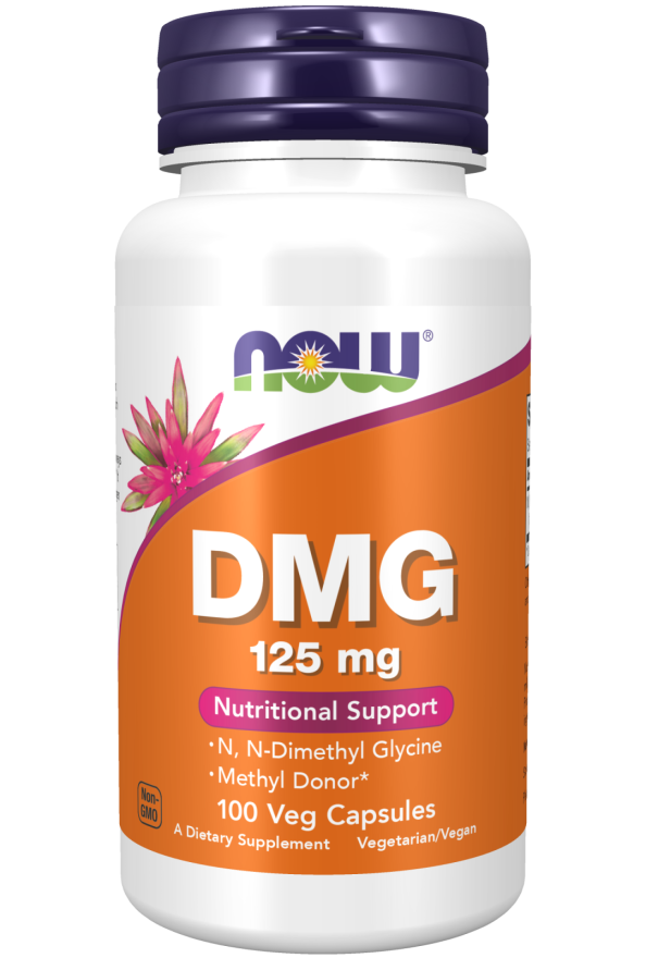 DMG 125 mg - 100 Veg Capsules bottle front