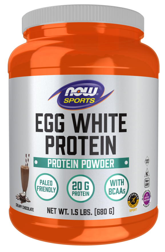 Egg White Protein Chocolate Protein Powder NOW Foods
