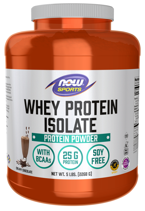 Whey Protein Isolate Chocolate Protein Powder NOW Foods
