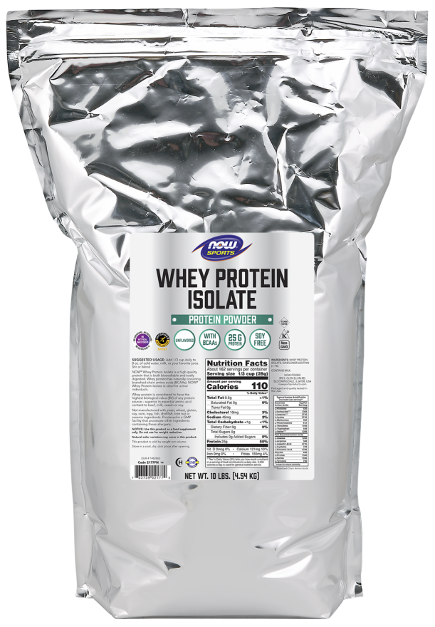 Unflavored Whey Protein | Whey Protein Isolate | NOW