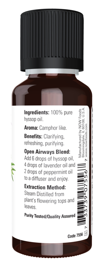 Hyssop Oil - 1 oz. Bottle Right