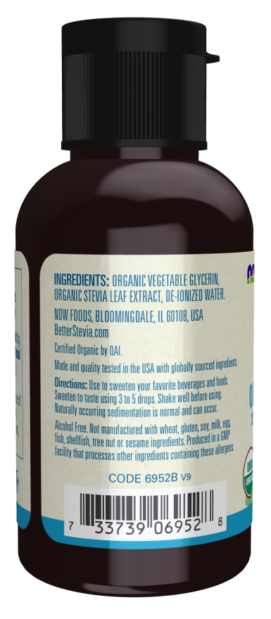 BetterStevia® Liquid, Glycerite - 2 fl. oz. Bottle Left