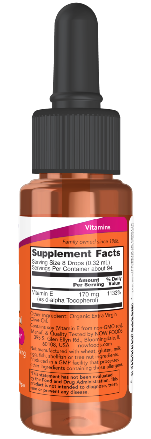 Vitamin E-Oil - 1 fl. oz. Bottle Right