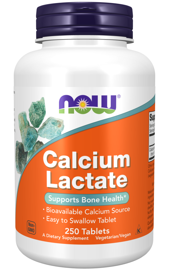 Calcium Lactate Support Bone Health NOW Supplements