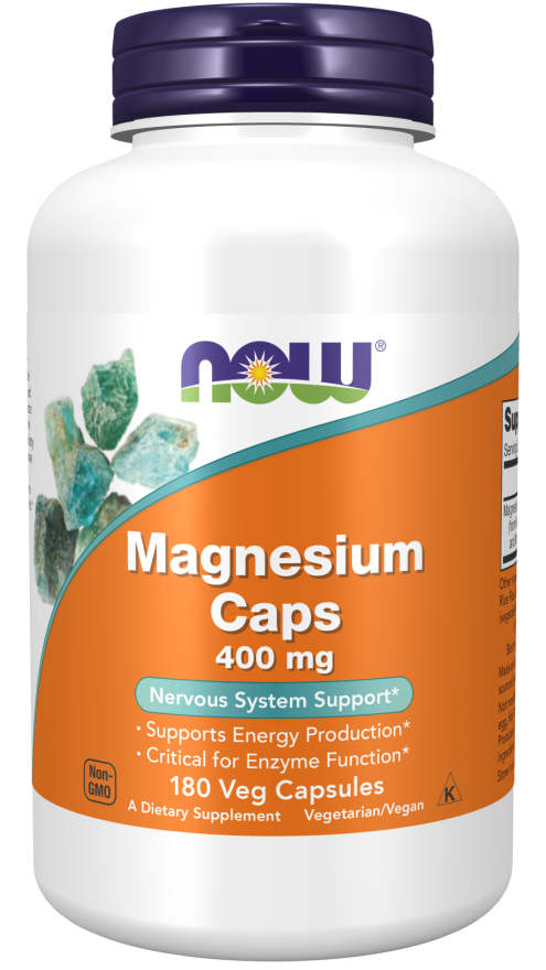Magnesium 400 mg - 180 Veg Capsules Bottle Front