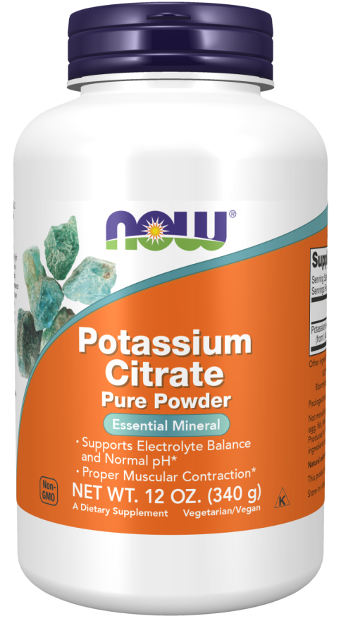 Potassium Citrate Powder - 12 oz. Bottle Front