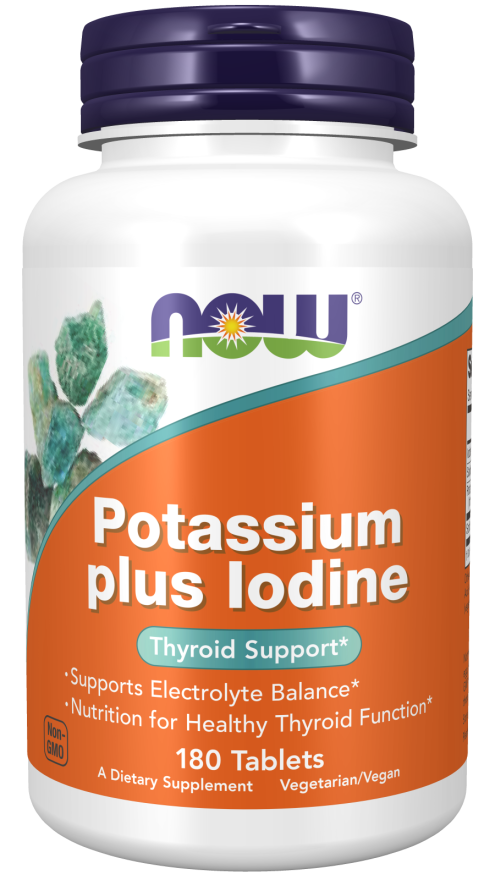 Potassium plus Iodine - 180 Tablets Bottle Front