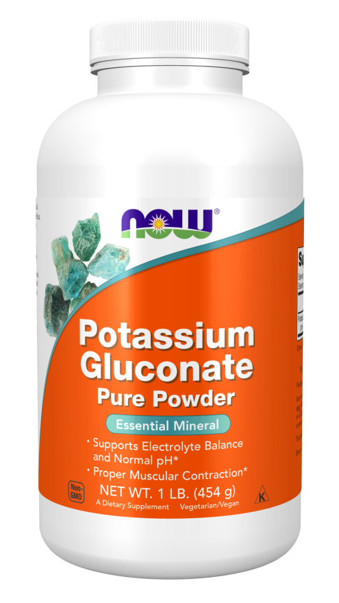 Potassium Gluconate Powder - 1 lb. Bottle Front