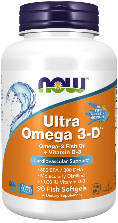 Verstikkend Dressoir resterend Ultra Omega 3-D | Cardiovascular Support | NOW Supplements