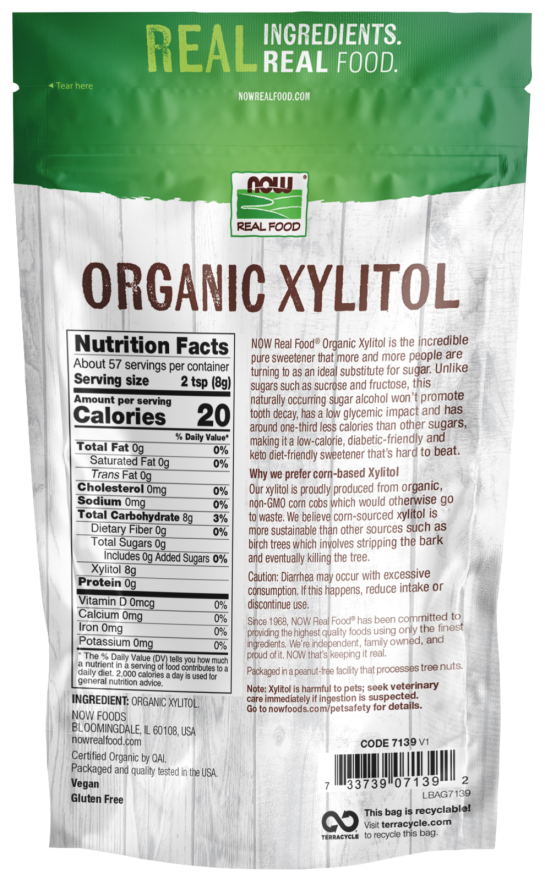 Xylitol, Organic NOW Foods