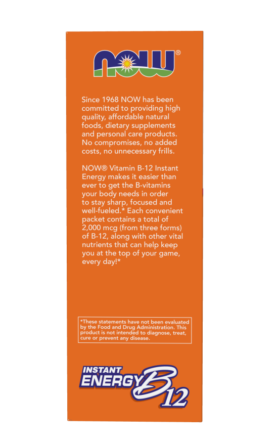 B12 Energy Instant Energy Boost NOW Supplements