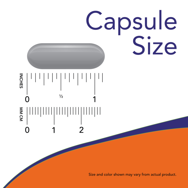 Super Primrose 1300 mg - 60 Softgels Size Chart 1.125 inch
