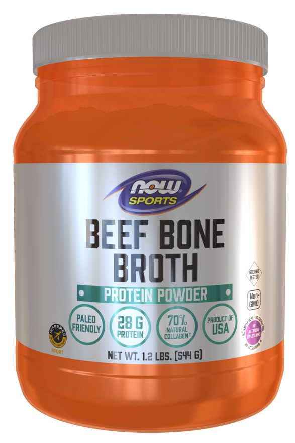 Bone Broth, Beef Powder NOW Foods