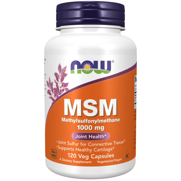 MSM 1000 mg - 120 Veg Capsules Bottle Front