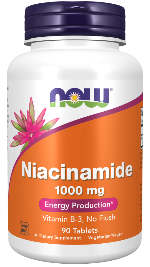 Niacinamide 1000 mg - 90 Tablets Bottle Front