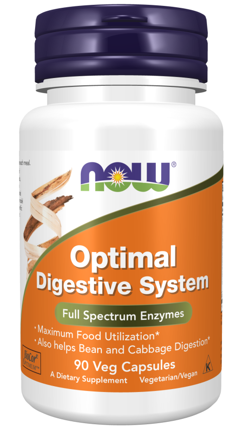 Optimal Digestive System - 90 Veg Capsules Bottle Front