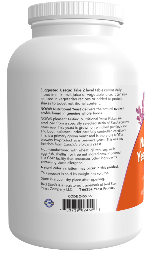 Nutritional Yeast Flakes - 10 oz. Bottle Left