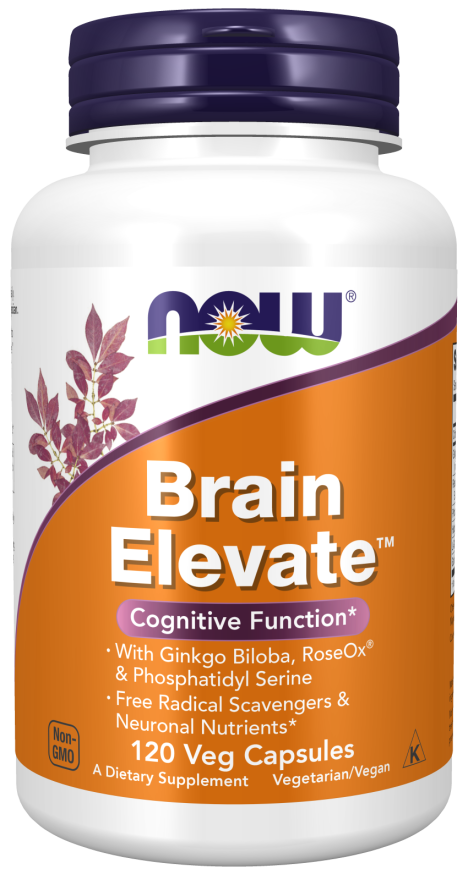 Brain Elevate™ - 120 Veg Capsules Bottle Front
