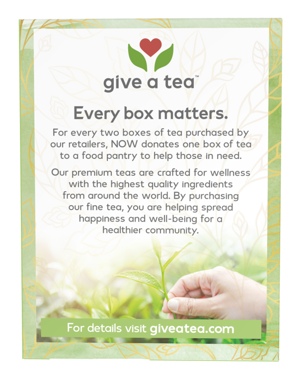 Green Tranquility™ Tea, Organic - 24 Tea Bags Box Back