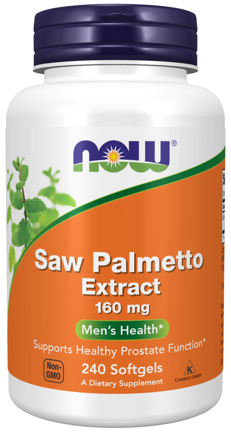 Saw Palmetto Extract 160 mg - 240 Softgels Bottle Front