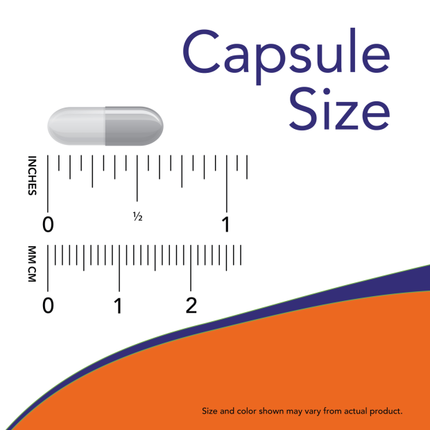 Dairy Digest Complete - 90 Veg Capsules Size Chart .625 inch