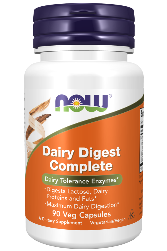 Dairy Digest Complete - 90 Veg Capsules Bottle Front