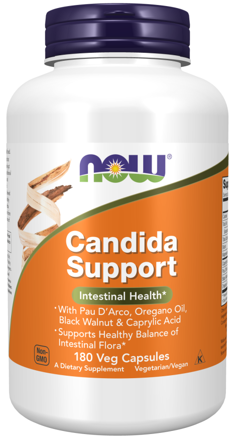 Candida Support - 180 Veg Capsules Bottle Front