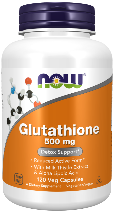 Glutathione 500 mg - 120 Veg Capsules Bottle Front