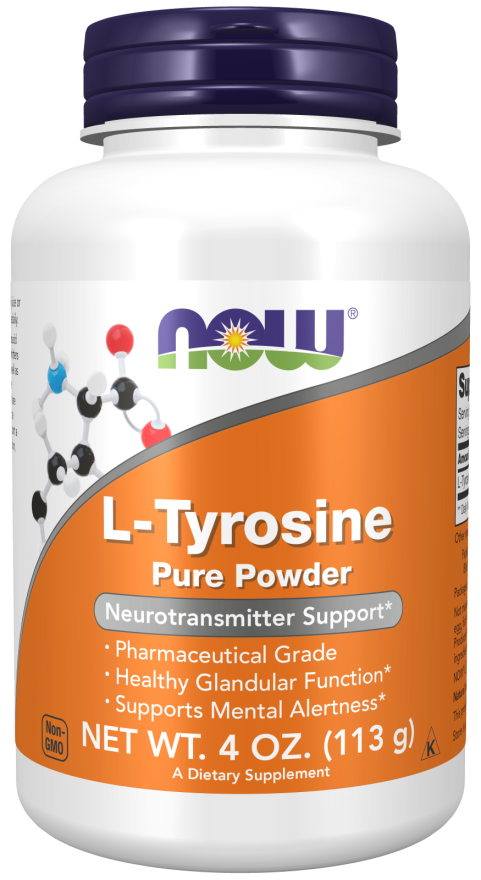 L-Tyrosine - 4 oz. Powder Bottle Front