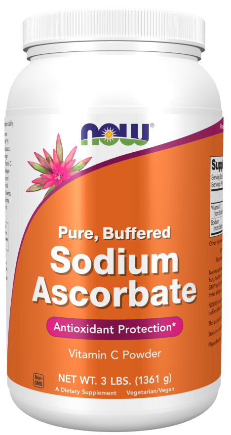 Sodium Ascorbate Powder - 3 lbs. Bottle Front