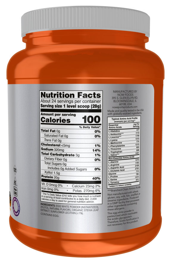 Egg White Protein Shop Protein Powders NOW Sports