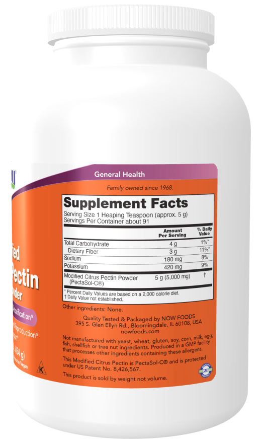 Citrus Pectin Powder Healthy Detoxification NOW