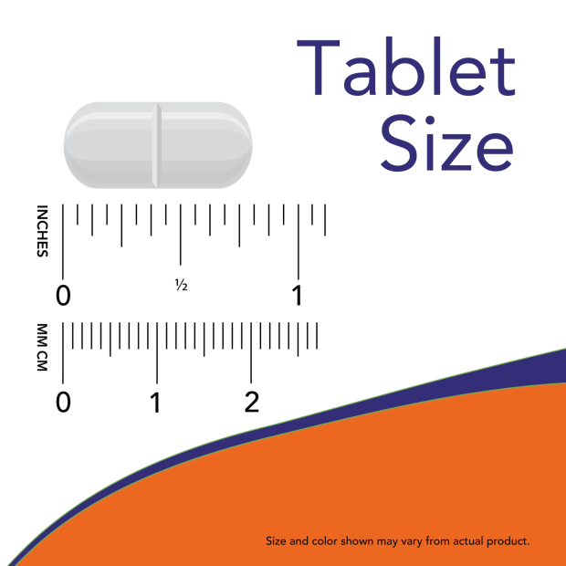 SAMe 400 mg - 30 Tablets Size Chart approximately .75 inch
