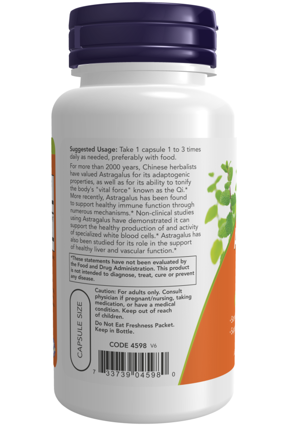 Astragalus Extract Adaptogenic Herbs NOW Foods